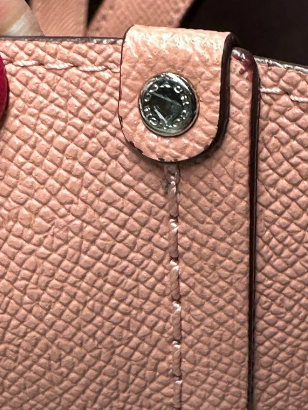 Coach Pink Leather Highline Tote with Logo and Double Handles
